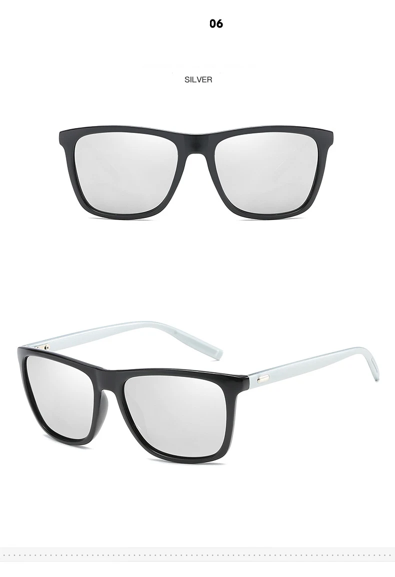 New polarized men's sunglasses UV400 coated glasses square elastic frame ladies sunglasses fashion brand driving sunglasses (13)