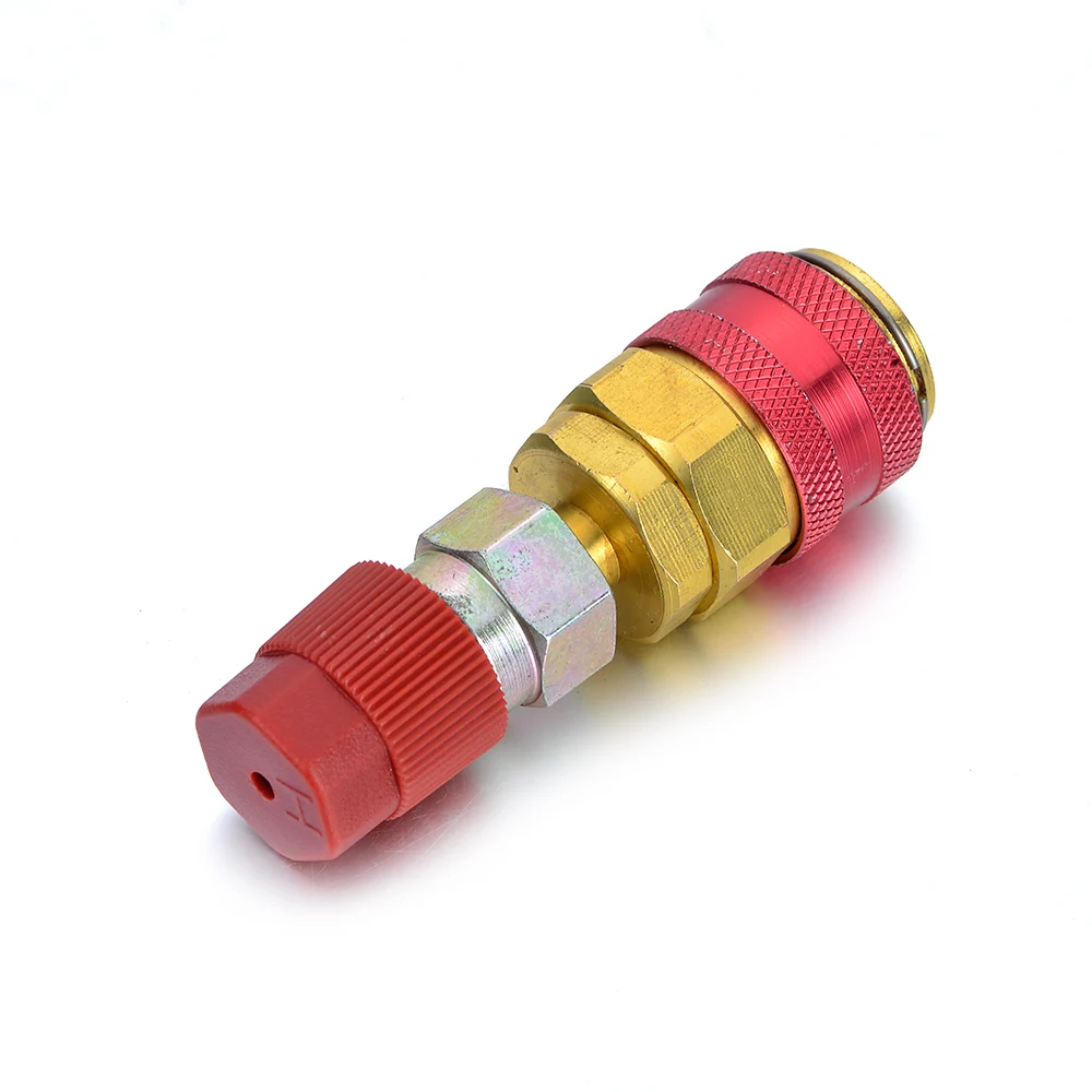 High + Low Pressure Quick Connectors Coupler for Auto AC R134A Manifold