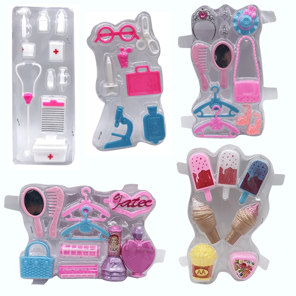 Гибридная кукла, пластиковая имитация, мини Медицинский Набор/Еда/принцесса, туалетный инструмент, кукольные аксессуары, детские игрушки DIY