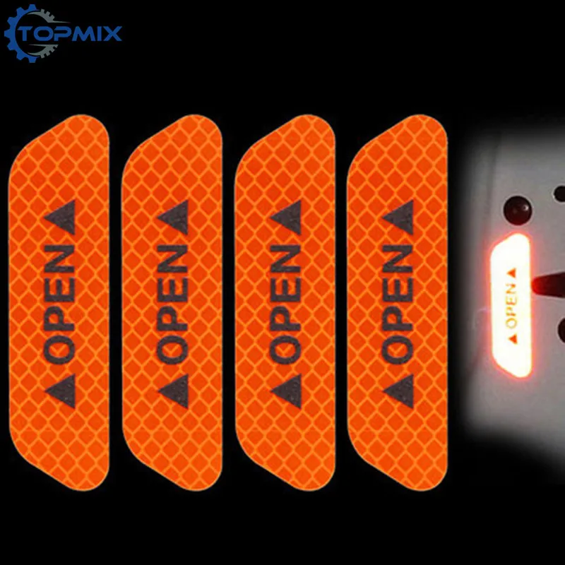Car Door OPEN Sticker Orange