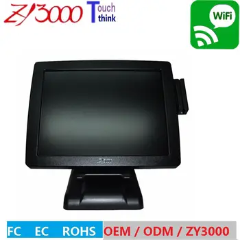

new stock OEM all in one resistance pos system cash register touch screen pos pc with customer display / epos system