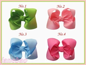 

free shipping 300pcs 4.5" Inch ABC hair bows chip easter hair clips funky hair bows girl hair bows