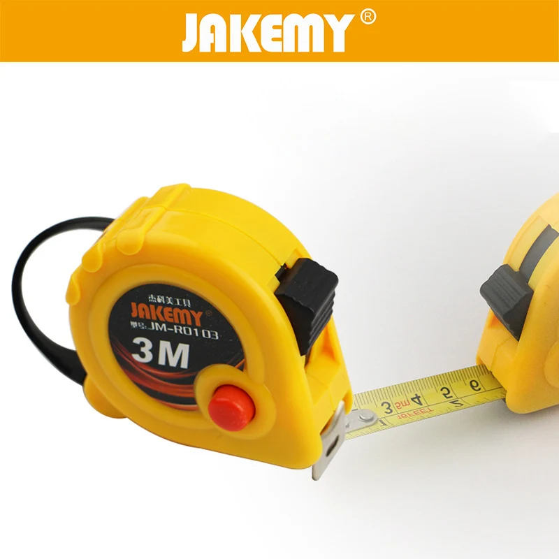 JAKEMY 1pc 3m/5m Measuring Tape Steel Tape Multitool Ruler Steel Measure Tape Metric Woodworking Hand Measure Tools