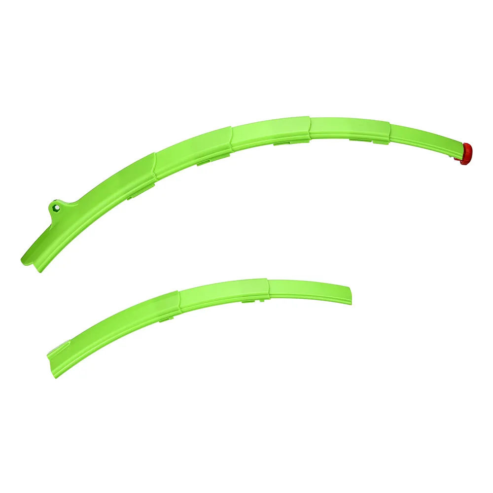 Mountain Bike Fenders Set Retractable Front Rear Mudguards With Tail Light Sports Outdoors Interior Design Soft Plastic #4S05 (5)