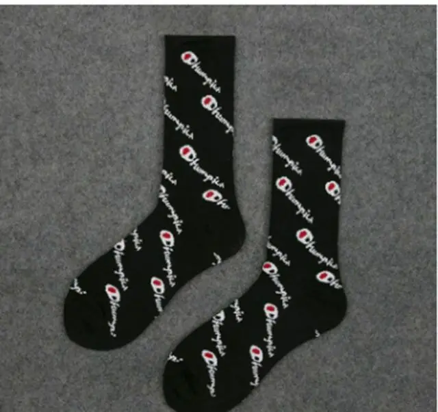 

1 pairs Black Champion Sock Full Length Unisex Mens Womens Assort Casual