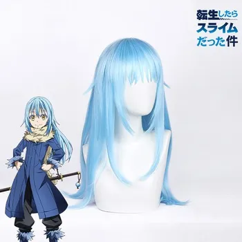 

That Time I Got Reincarnated as a Slime Rimuru Tempest Blue Wig Cosplay Synthetic Hair Tensei shitara Slime Datta Ken