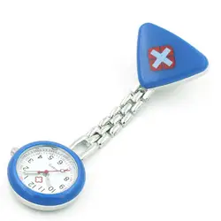Переносной Медсестра часы с зажимом Красный Крест Подвеска для броши карман висит врач-Медсестра Медицинские автоматические механические