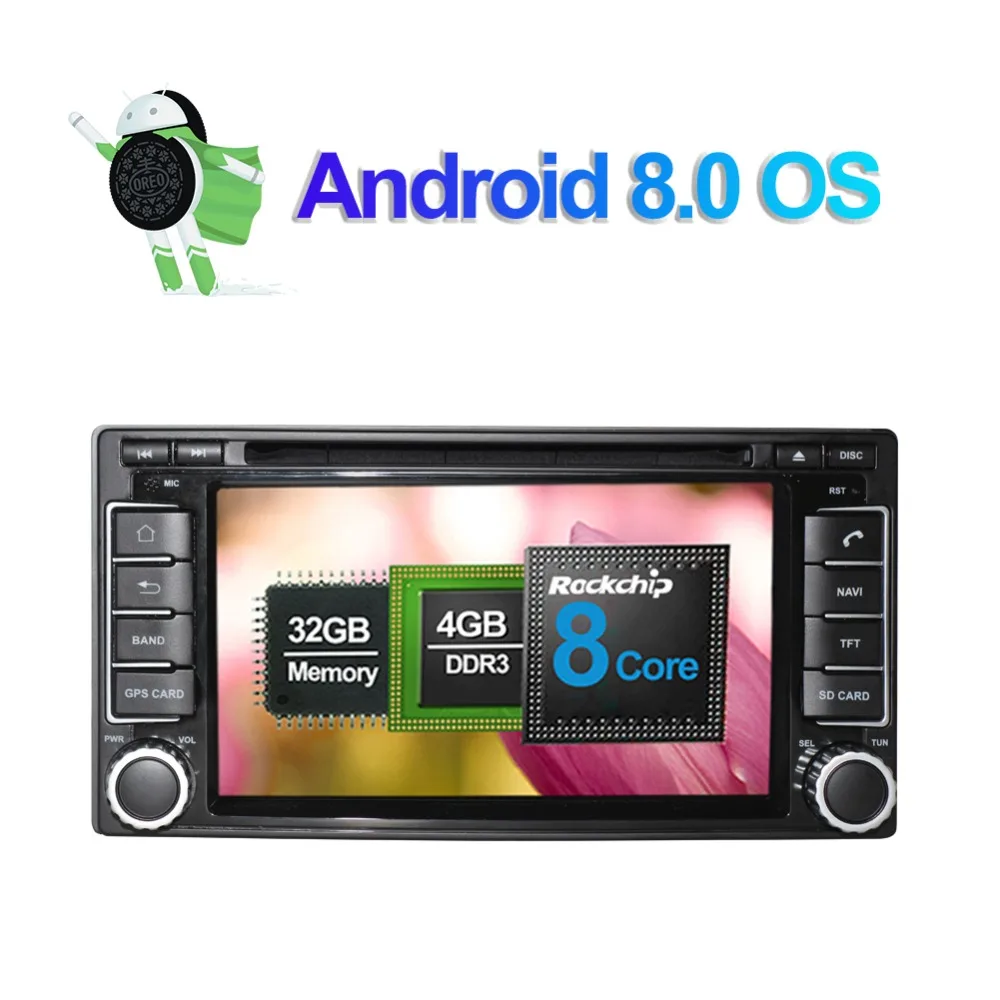Top 4GB RAM Android 8.0 Car CD DVD Multimedia Player with Bluetooth For Subaru Forester 2008-2012/Impreza 2007-2012 Wifi OBD DAB+ 2