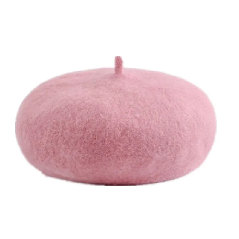 

Winter elegant wool beret Women casual streetwear warm beret hat cap Autumn party club female beret beanie 2018