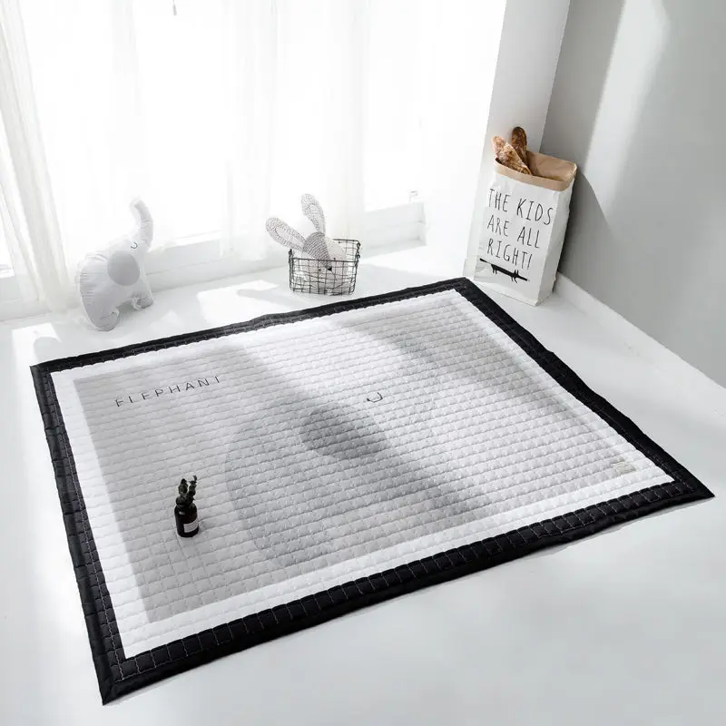 2017 дети Спорт Коврик Печати Коралловый Флис Коврики нескользящей Пол carpet ребенка