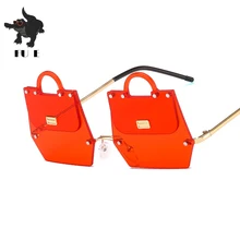 FU E новая Индивидуальная сумка Солнцезащитные очки женские солнцезащитные очки модные мужские очки без оправы UV400