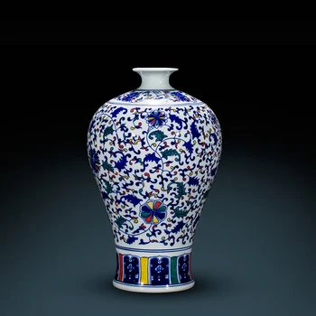 

Jingdezhen ceramic Blue And White Porcelain Vase Flower vase Antique Classical Chinese Home Furnishing Decorations ceramic vase