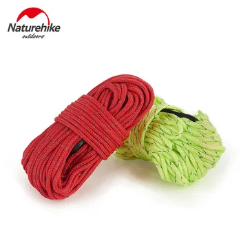 

Naturehike 4*4m Reflective Tent Rope Windproof Rope Guy Line Awning Put a Noose With Adjustable Button Green&Red