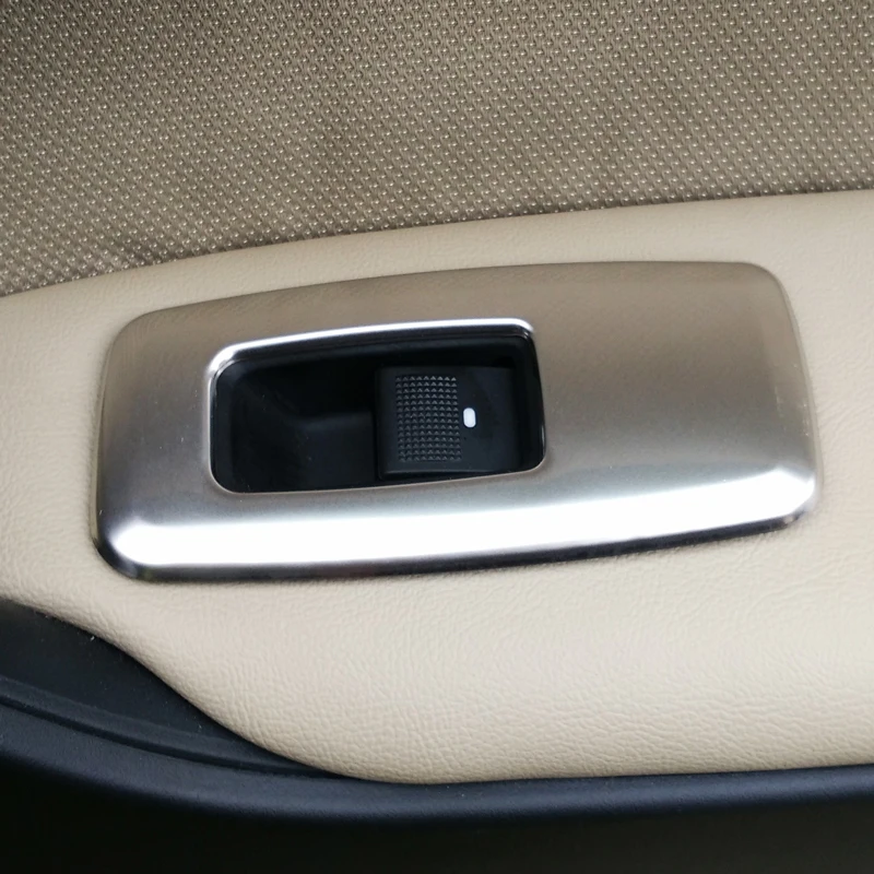 Для Ford Ranger 17 18 19 нержавеющая сталь внутреннее окно переключатель подъема 4 кнопки двери панель Крышка отделка Аксессуары 4 шт
