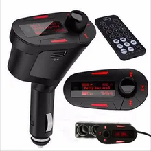 Автомобильный MP3-плеер mucsic Беспроводной fm-передатчик Радио модулятор USB для MMC Дистанционное управление аудио прикуривателя автомобиля MP3