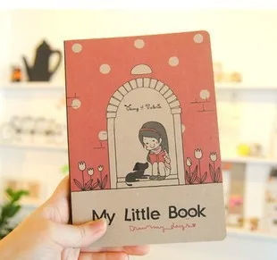 

2017 Free shipping 5 pcs/lot A5 size Lovely Blank hand-painted sketch diary