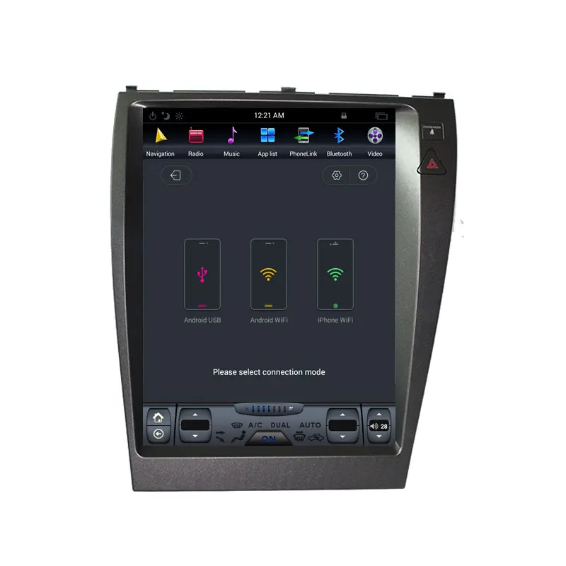 Excellent Tesla style Android 8.1 Car GPS Navigation head unit multimedia radio tape recorder no DVD player radio For Lexus ES ES240 ES350 4