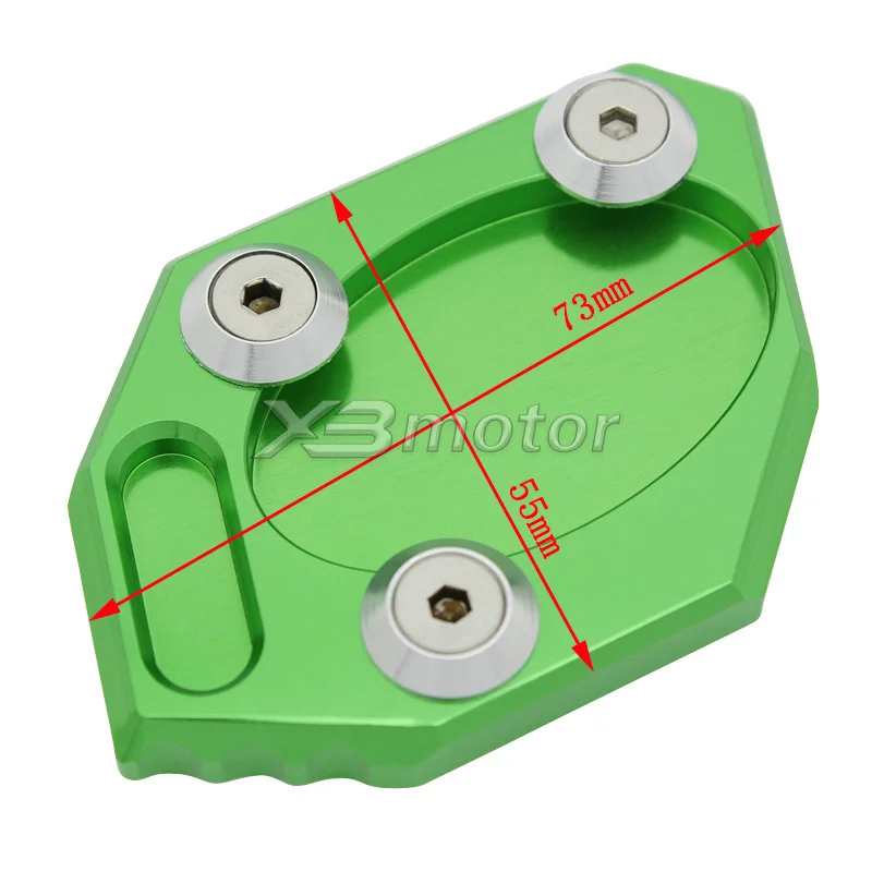 Аксессуары для мотоциклов Kickstand Сторона Стенд удлинитель Накладка для Kawasaki Ninja 250 300R Z250 ZX250 2013