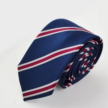 

New 6cm Fashion Men's Narrow Ties Business Career Yarn Dyed Jacquard Tie Rayon Silm Necktie Striped Neckties Wedding Party