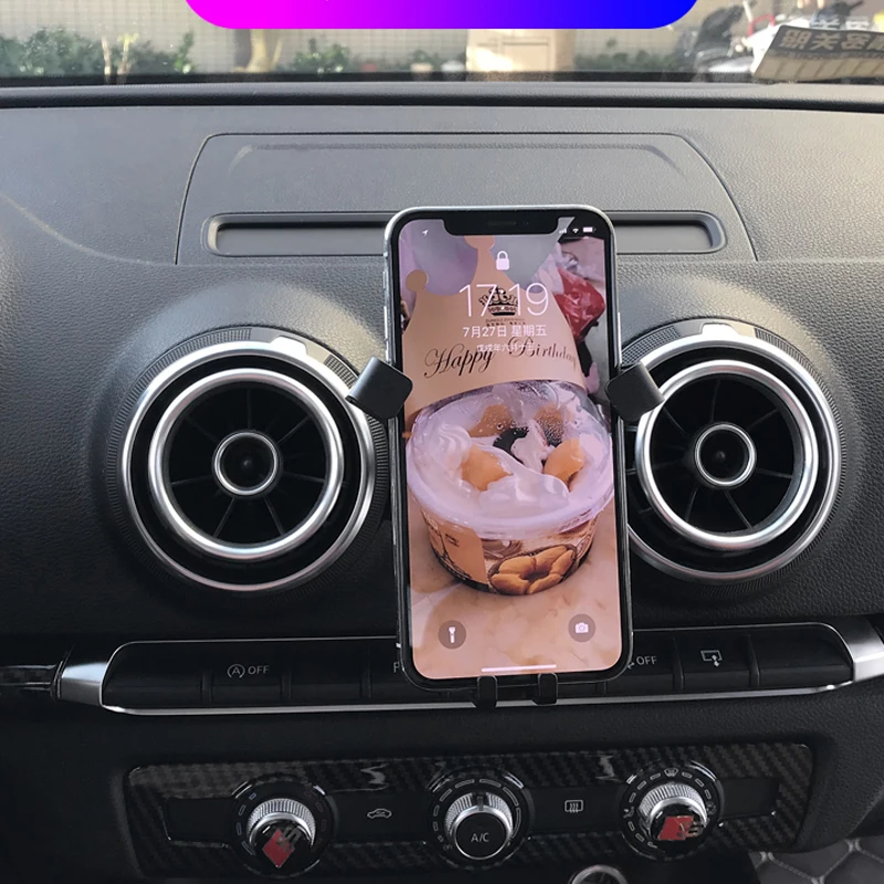 Cell Phone Holder For Audi A3 2017 2018 2019 Car Air Vent Mout Stand