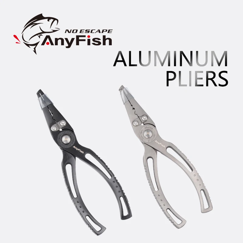 

ANYFISH ALUMINUM PLIERS Fishing Multifunctional Pliers Fishing Holder Tackle Line Cutter Hooks Remover Outdoor Fish Tools