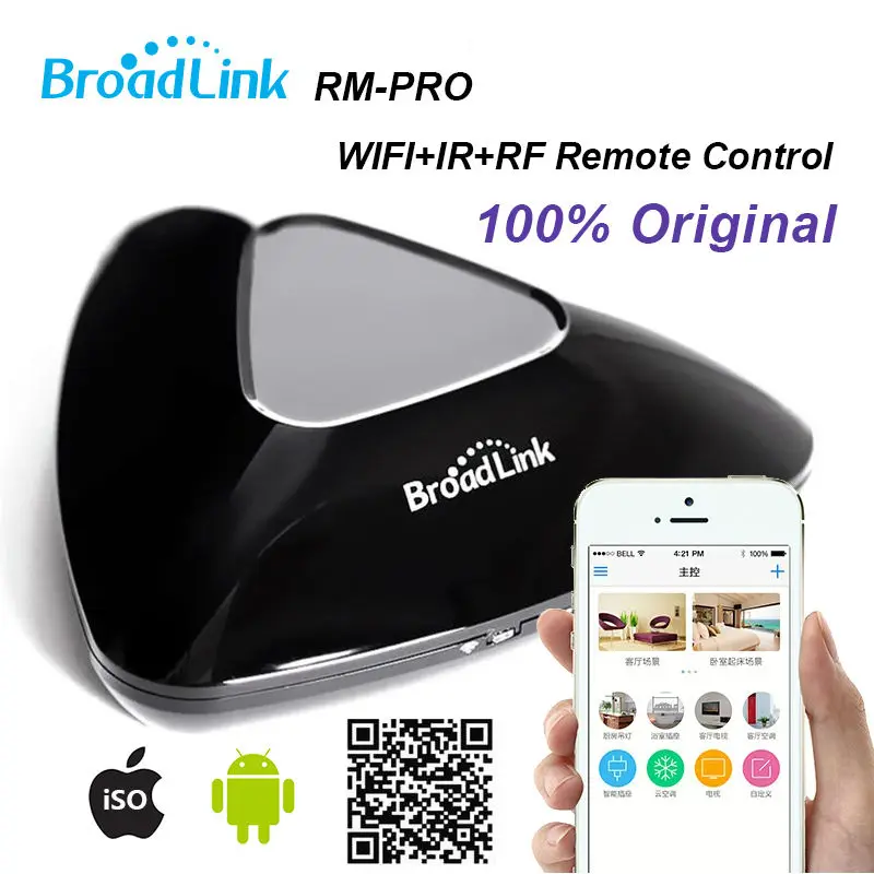 

Broadlink RM2 RM-PRO,Intelligent Center for Phone,Smart phone wireless universal remote control electrical appliance,WIFI+IR+RF