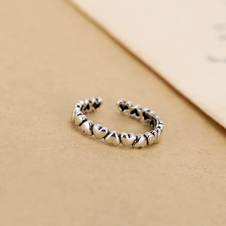 

Real 925 sterling silver heart rings for women wedding ring anillos mujer de plata 925 sterling silver jewelry