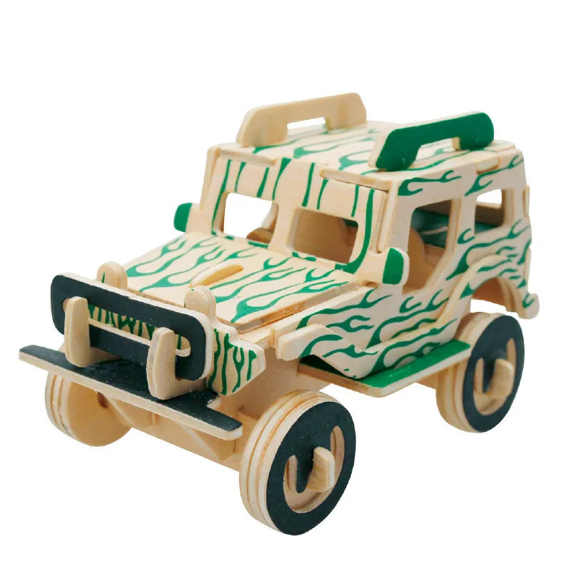 Детские игрушки Lion/Jeep Animal/ Vehicle 3D головоломка модель строительные наборы