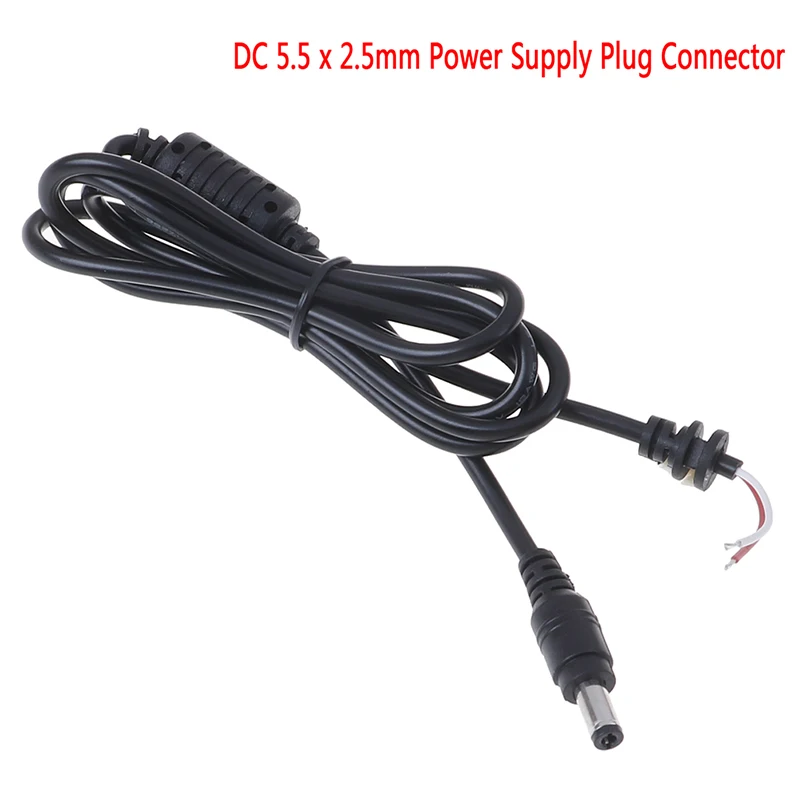 1.2m DC 5.5 x 2.5mm Power Supply Plug Connector With Cable For Toshiba for Asus for Lenovo Laptop Adapter