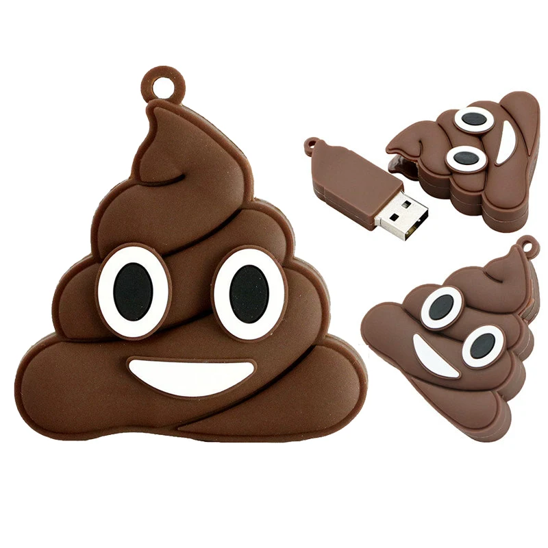 Симпатичная игрушка эмоция флэш-накопитель usb мультфильм Poo Форма внешняя карта памяти флеш-накопитель 4 ГБ 8 ГБ 16 ГБ 32 ГБ мини подарок