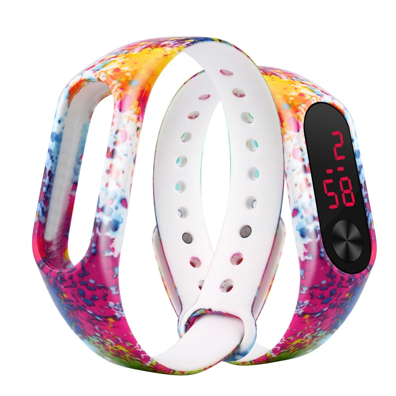 Ouhaobin 1pc Replacement Silica Gel Wristband Band Strap fitness braceletFor Xiaomi Mi Band 2 Bracelet drop ship Feb 24 c3      12