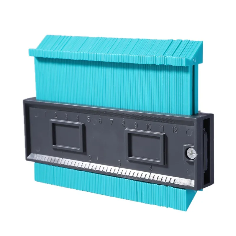 Измерительный инструмент контурный дублирующий датчик контурный шаблон Пластиковый контурный дублирующий датчик - Цвет: Синий