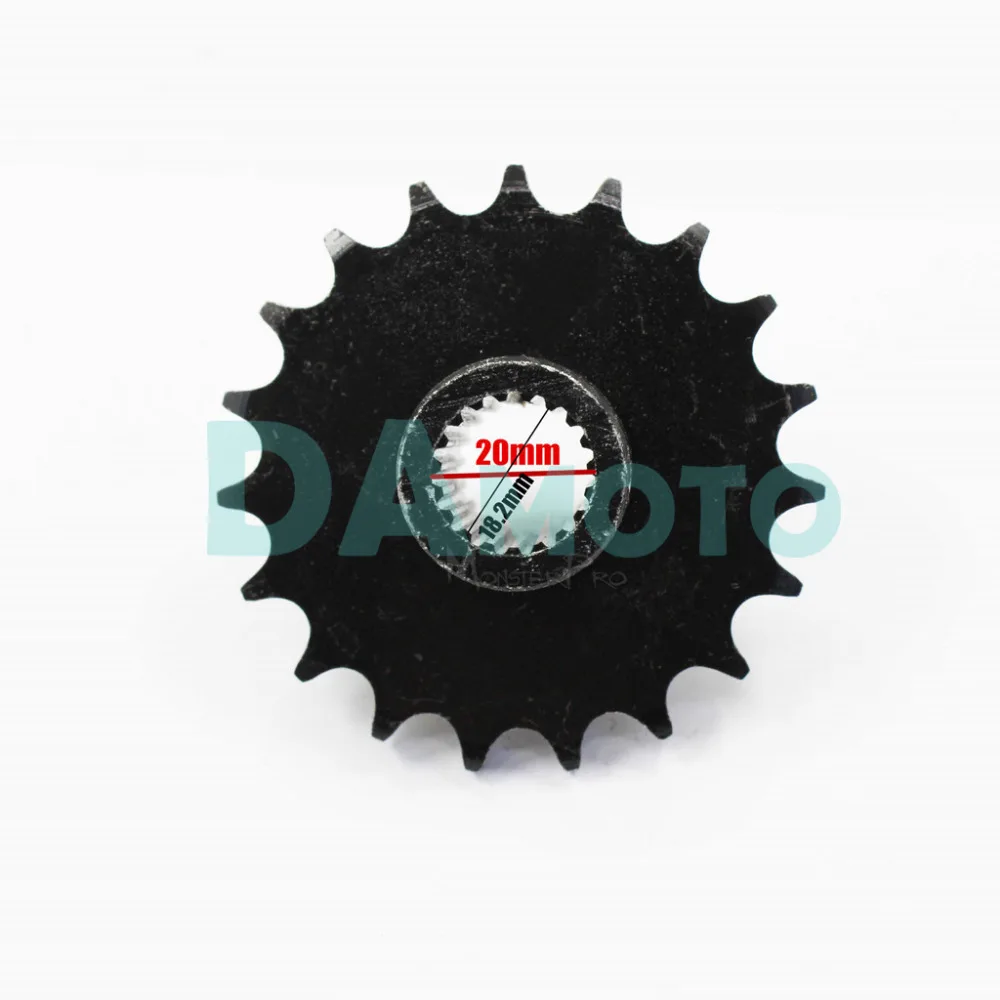 19T Teeth 428 Chain Front Sprocket Cog Serration Axle GY6 125cc 150cc Quad Dirt Bike ATV Buggy E-Scooter