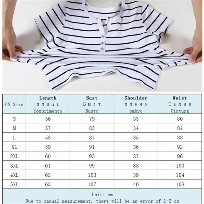 Женские рубашки размера плюс, топы с коротким рукавом из хлопка, летняя блузка, простые женские топы в полоску, женская рубашка, blusas femininas 5XL
