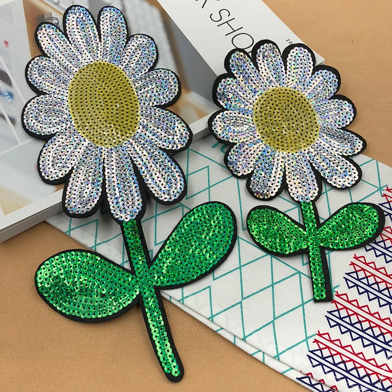 Buy JOD Large Sequin Flower Patches for Clothes