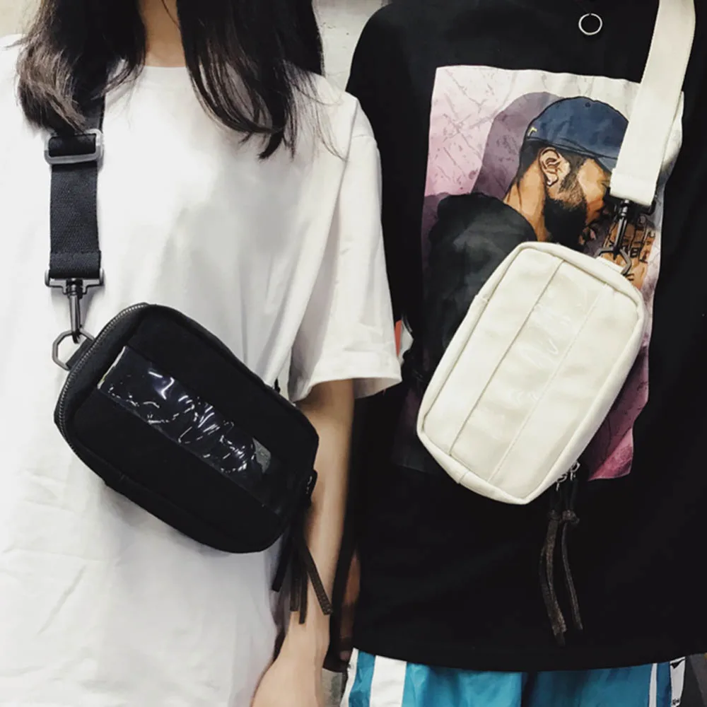 

Summer Female Casual Canvas Shoulder Messenger Handbag Mini Chest Bag Women Travel Coin Purse Small Chest Pack Girl Phone Purse