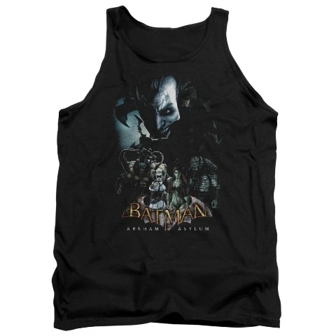 Trevco Batman Aa-Five Against One - Adult Tank Top - Black 2X