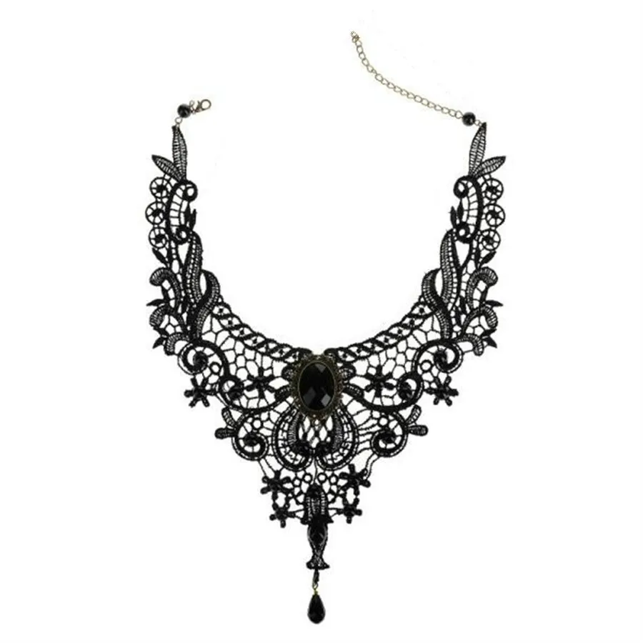 

collier femme jewelry chocker statement necklace black lace women bijoux choker chunky fashion 2017 choker brand Luxury