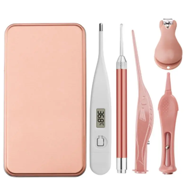

5pcs/set Baby Children Earwax Ear Cleaner With LED Light Ear Cleaning Tweezers To Clean The Ears Brush Your Ears Cleaner