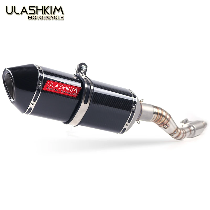 

Motorcycle Exhaust Slip On Full System Modified Front Middle Link Pipe Muffler For YAMAHA NVX155 NVX 155 aerox 155