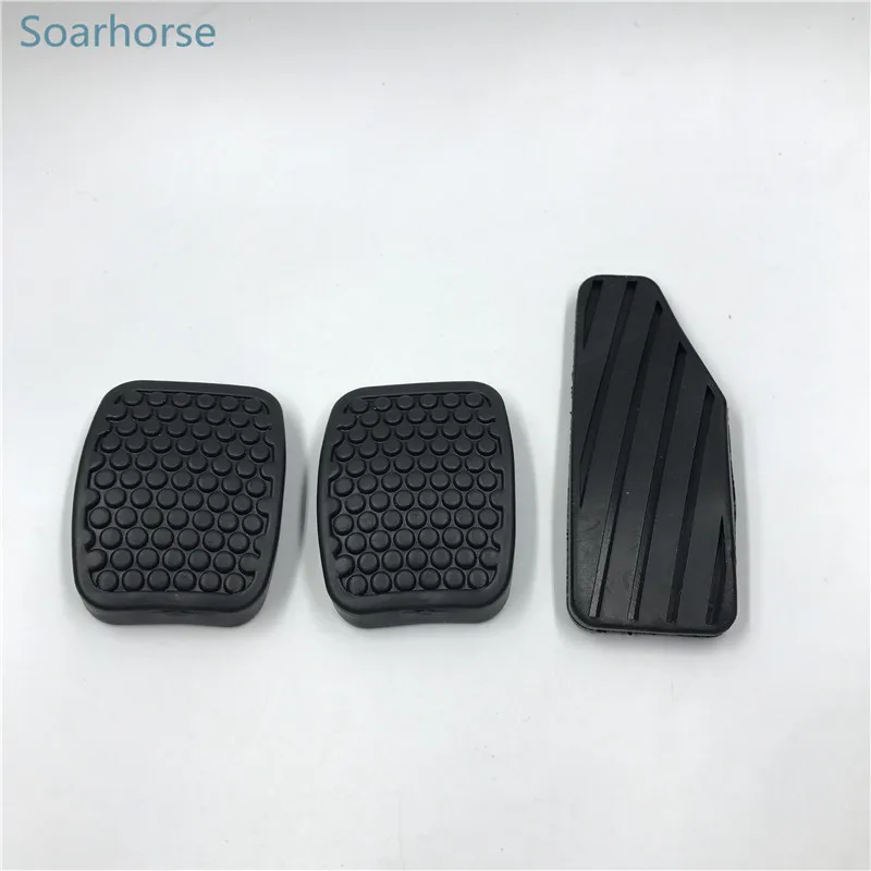 Soarhorse 3 pcs /set Accelerator brake clutch pedal Pads rubber cover