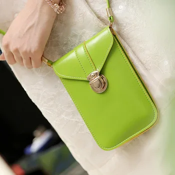 

Women Mobile Phone Bags Mini Shoulder Double layer Crossbody bags Cover Holder Small fashion Shoulder For Girl Students WM210