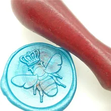 Корона Honeybee восковая печать комплект печатей пчела свадебные приглашения запечатывание воска комплект печатей s индивидуальная восковая печать Подарочная коробка пакет