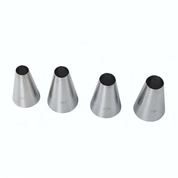 

4pcs/set Cream Round Nozzles Cake Decoration Tips Icing Piping Pastry NozzleSugar Craft Cupcake Decorator Kitchen Bakeware Tools