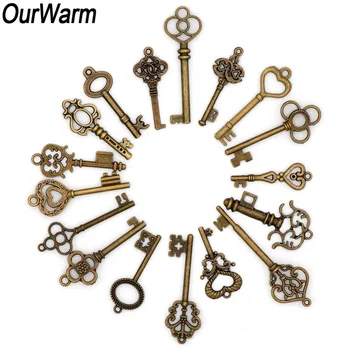 

OurWarm 51pcs Bronze Vintage Keys Wedding Favors and Gifts for Guests DIY Party Favors Wedding Souvenirs bomboniere matrimonio