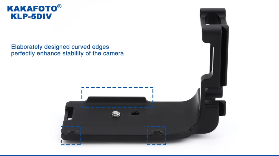 KAKAFOTO Специальный Пользовательский L кронштейн L Пластина Вертикальная пластина для Canon 5DIV 5d4 5d MarkIV камера держатель Штатив монопод DSLR tripode