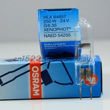 OSRAM HLX 64657 EVC 24V 250W прожекторная лампа, Xenophot NAED 54255, LIF M/33, проекционный светильник, 24V250W G6.35 галогенная лампа