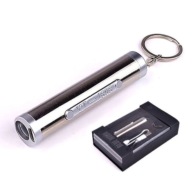 USB Charge Mini LED Torches Sport Torchlight Cigarette Lighter Fishing Pocket Outdoor Camping