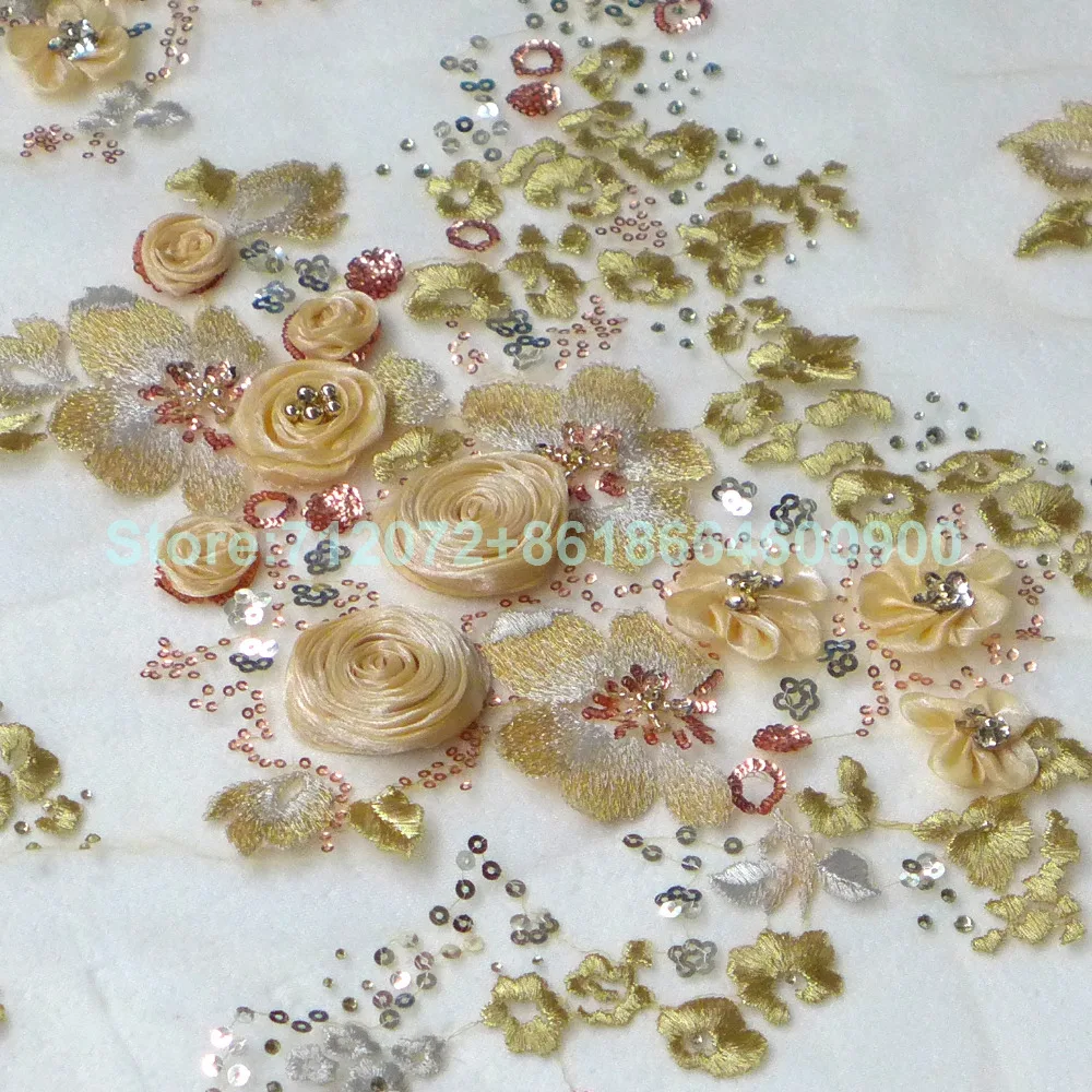 Aliexpress.com : Buy On sale Beige/ivory 3D rose beaded