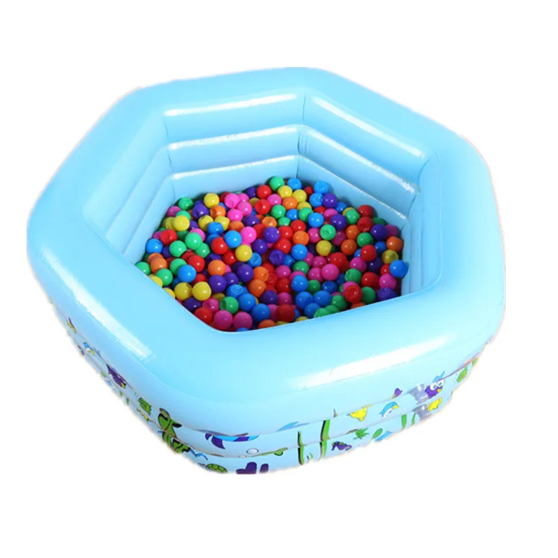 

Inflatable Swimming Pool Underwater World Hexagon Tricyclic Sea Ball Pool Thicken Warmth Children Bath Tub G2011